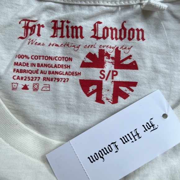 NWT 🐼 Pandamoniupa Golf Off White T-shirt, For Him London Brand - Picture 3 of 4